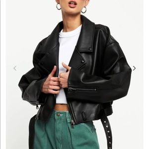 BRAND NEW Cropped Leather Jacket